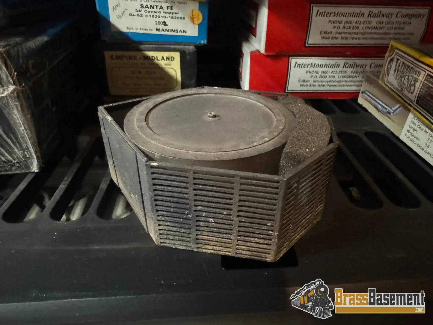 HO Brass – OMI 3381 Camas Prairie Bridge #50 & Crib/Pier – 2 Boxes – SILVER – 2000 Run – Rare Structure