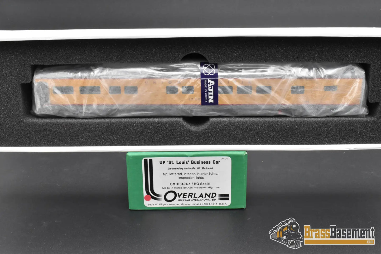 HO Brass – Overland Models UP ‘St. Louis’ Business Car – F/P – Mint HO Brass Passenger Car