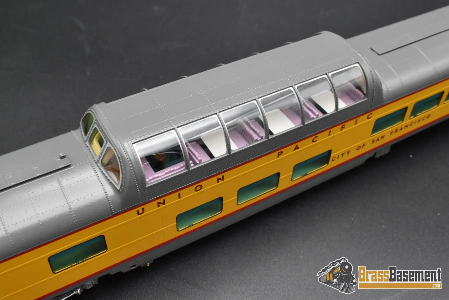 HO Brass – Overland Models UP ‘City of San Francisco’ Dome Lounge #9009 – F/P – Mint HO Brass Passenger Car