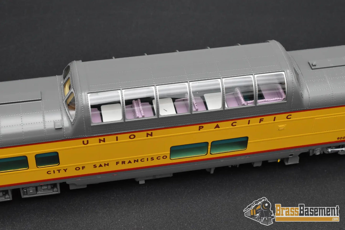 HO Brass – Overland Models UP ‘City of San Francisco’ Dome Lounge #9009 – F/P – Mint HO Brass Passenger Car