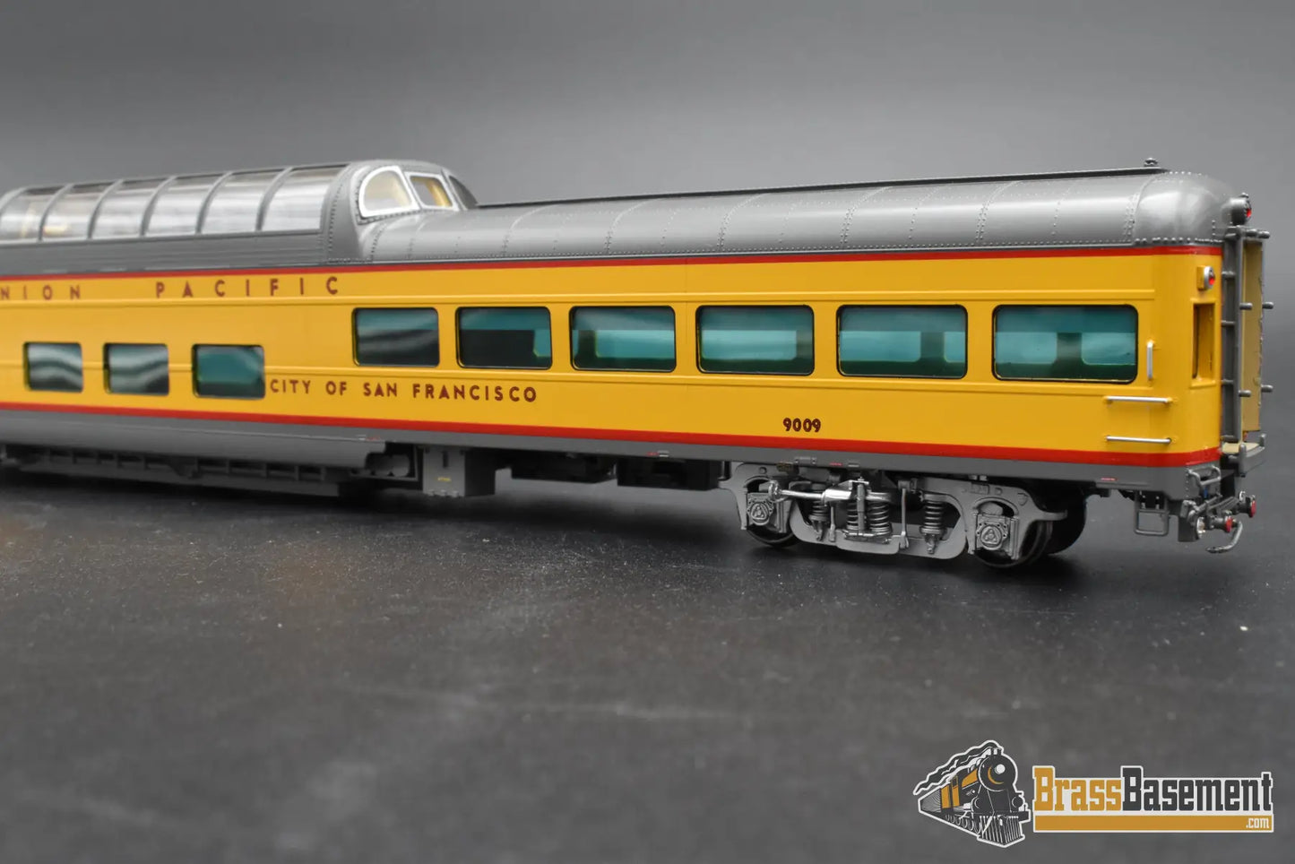 HO Brass – Overland Models UP ‘City of San Francisco’ Dome Lounge #9009 – F/P – Mint HO Brass Passenger Car