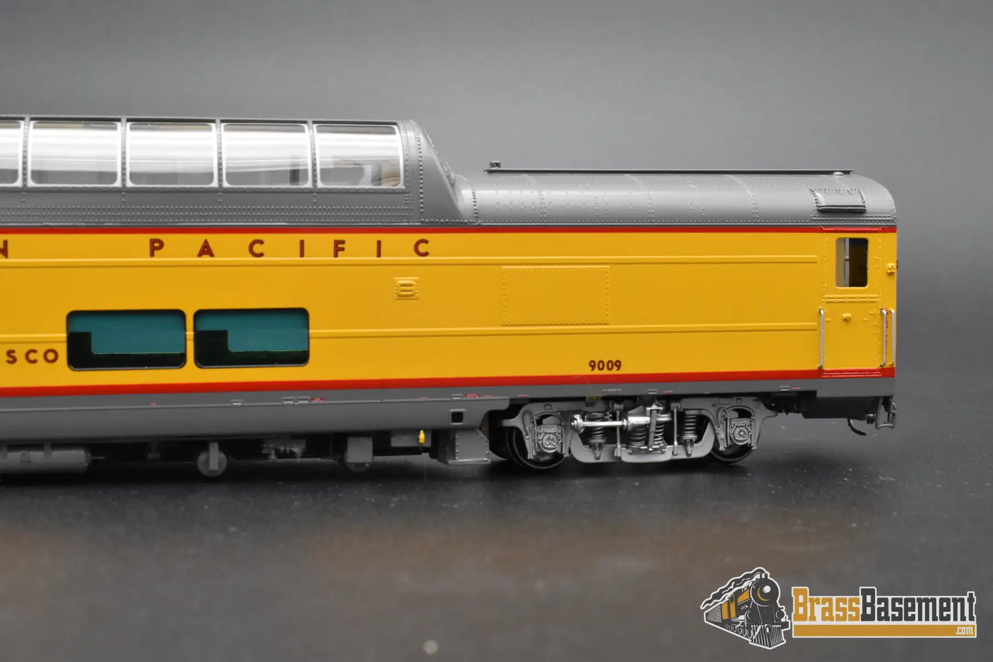 HO Brass – Overland Models UP ‘City of San Francisco’ Dome Lounge #9009 – F/P – Mint HO Brass Passenger Car