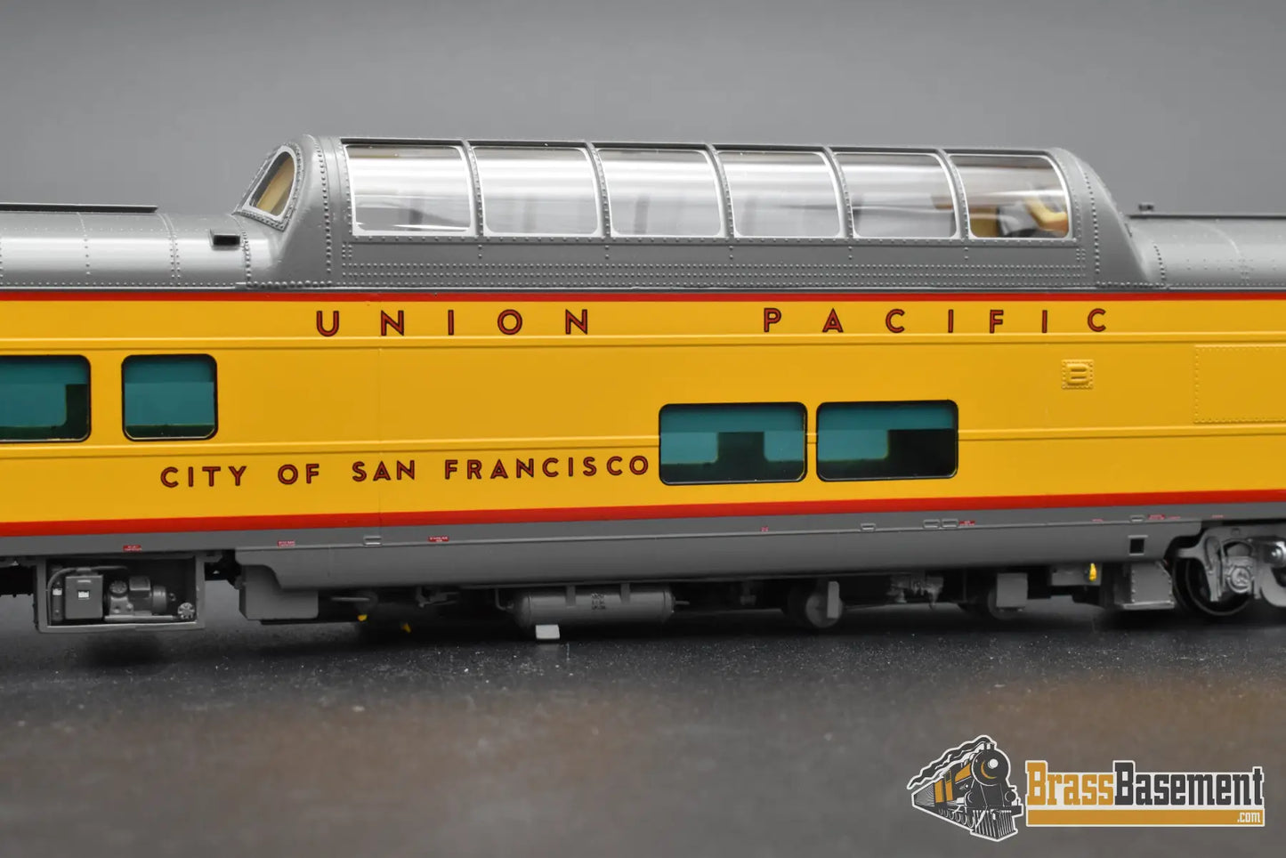 HO Brass – Overland Models UP ‘City of San Francisco’ Dome Lounge #9009 – F/P – Mint HO Brass Passenger Car