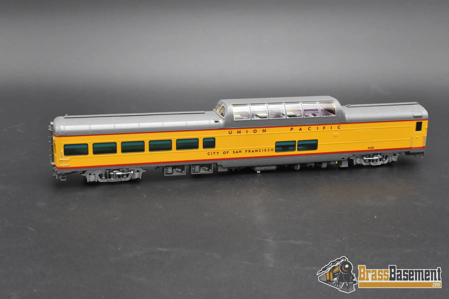 HO Brass – Overland Models UP ‘City of San Francisco’ Dome Lounge #9009 – F/P – Mint HO Brass Passenger Car