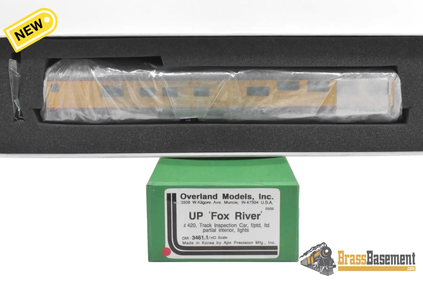 HO Brass - OMI 3461.1 Union Pacific UP ‘Fox River’ #420 Inspection Car - FP Brand New Passenger