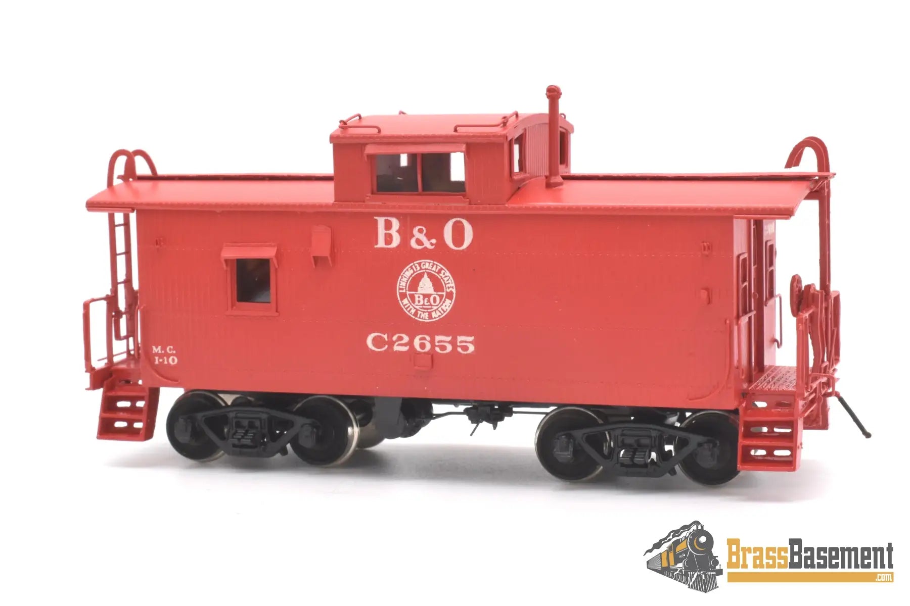 Ho Brass - Omi 3804.1 Baltimore & Ohio B&O I - 10 Caboose C2655 Post Rebuild