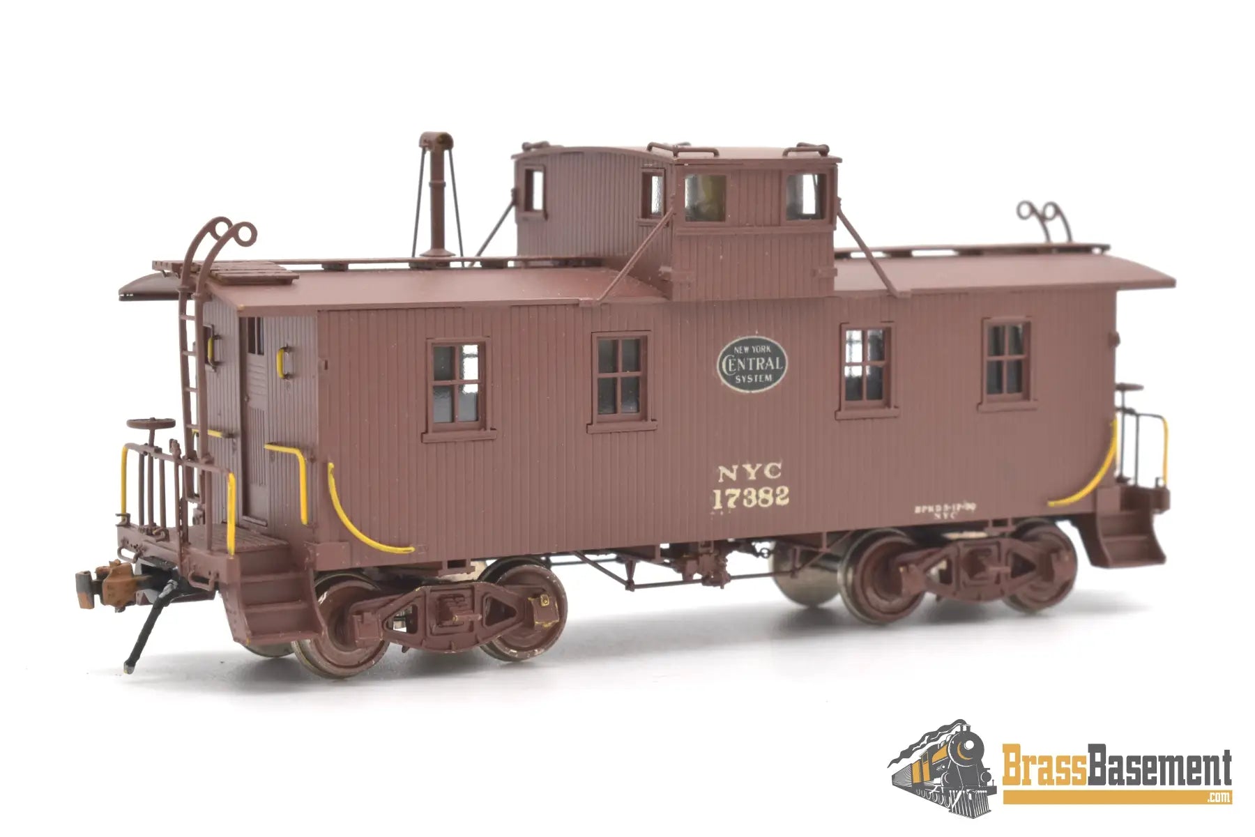 Ho Brass - Omi 3884 New York Central Nyc Wood Sheathed Caboose #17382 C/P