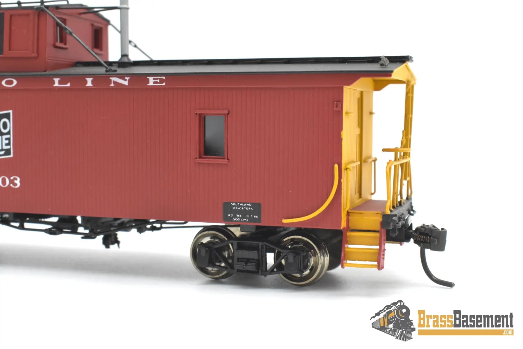 HO Brass - OMI 3920.1 Soo Line Wood Sheath Caboose #99003 - F/P Red Caboose