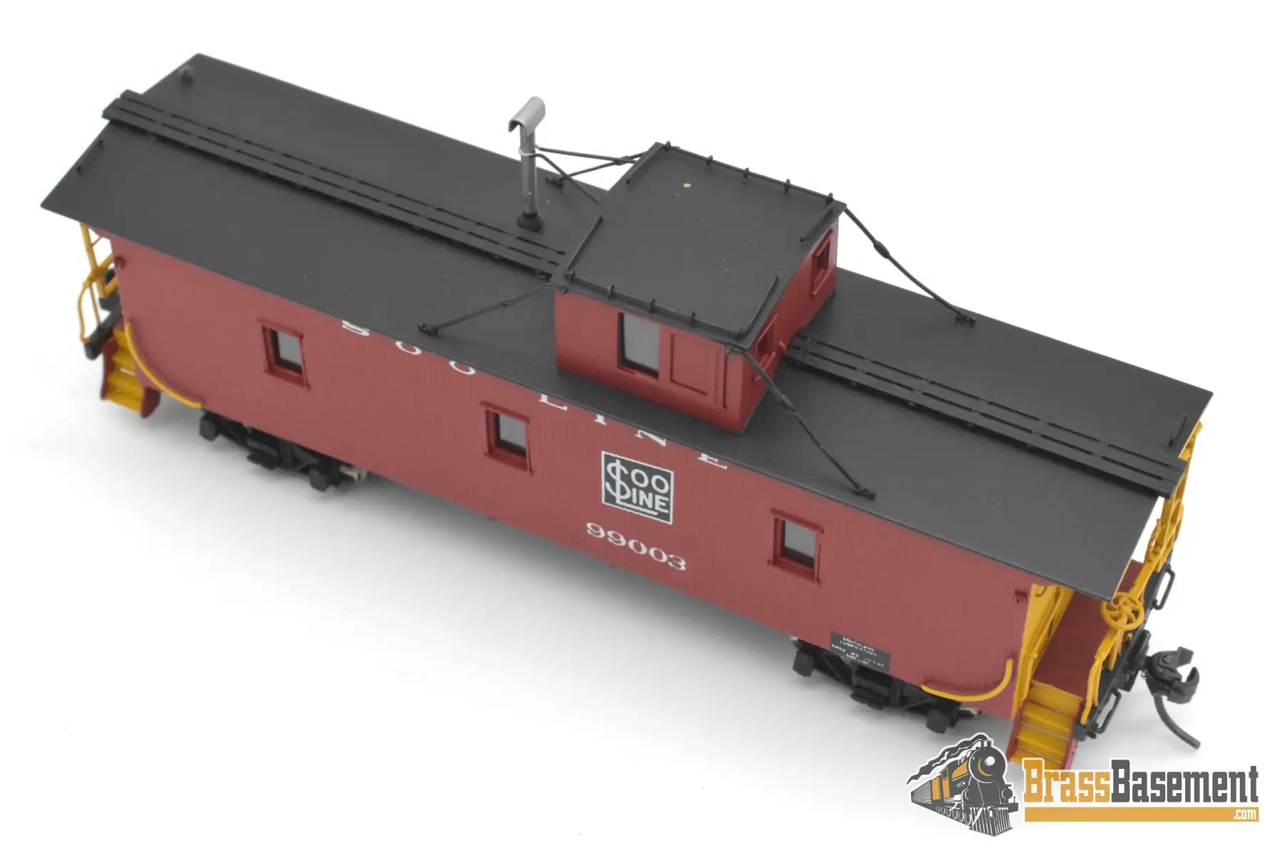 HO Brass - OMI 3920.1 Soo Line Wood Sheath Caboose #99003 - F/P Red Caboose