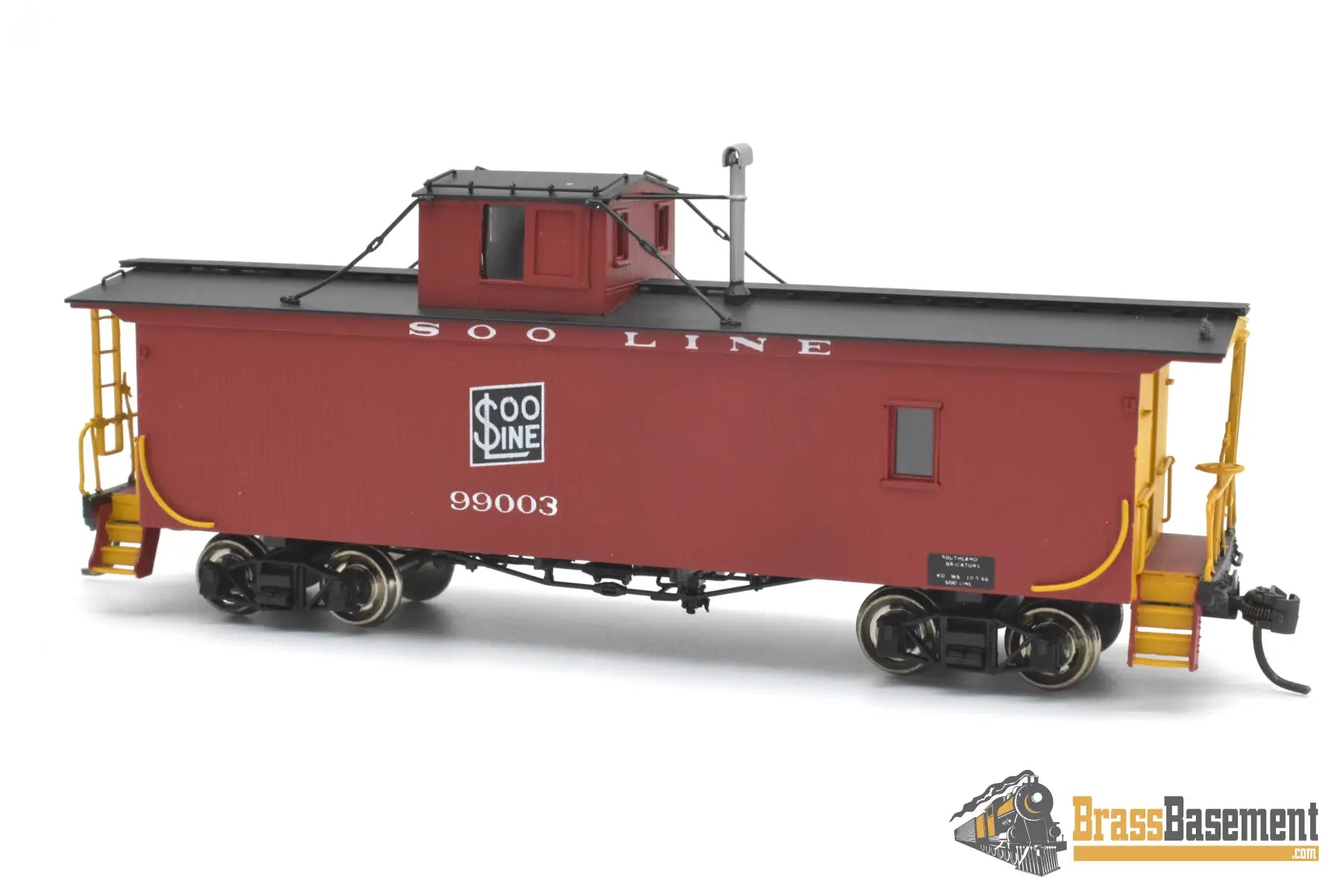HO Brass - OMI 3920.1 Soo Line Wood Sheath Caboose #99003 - F/P Red Caboose