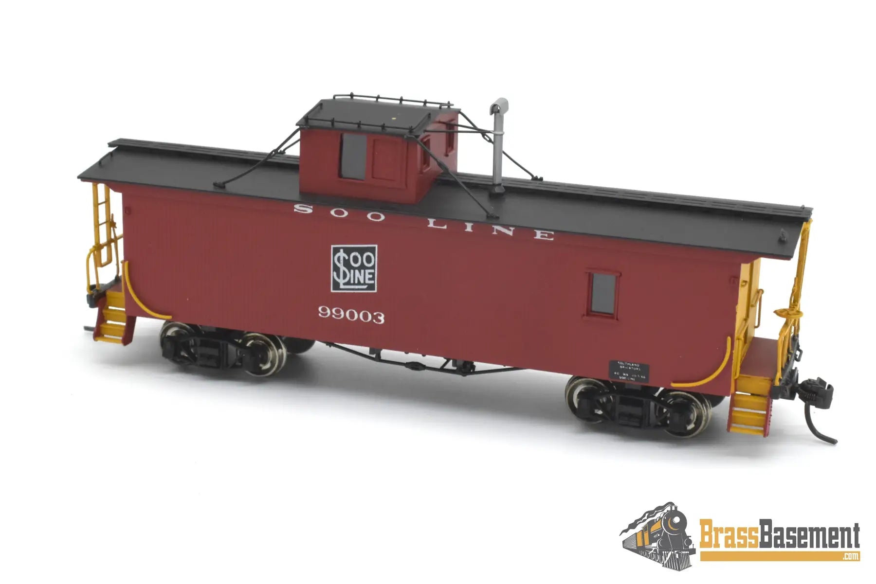 HO Brass - OMI 3920.1 Soo Line Wood Sheath Caboose #99003 - F/P Red Caboose