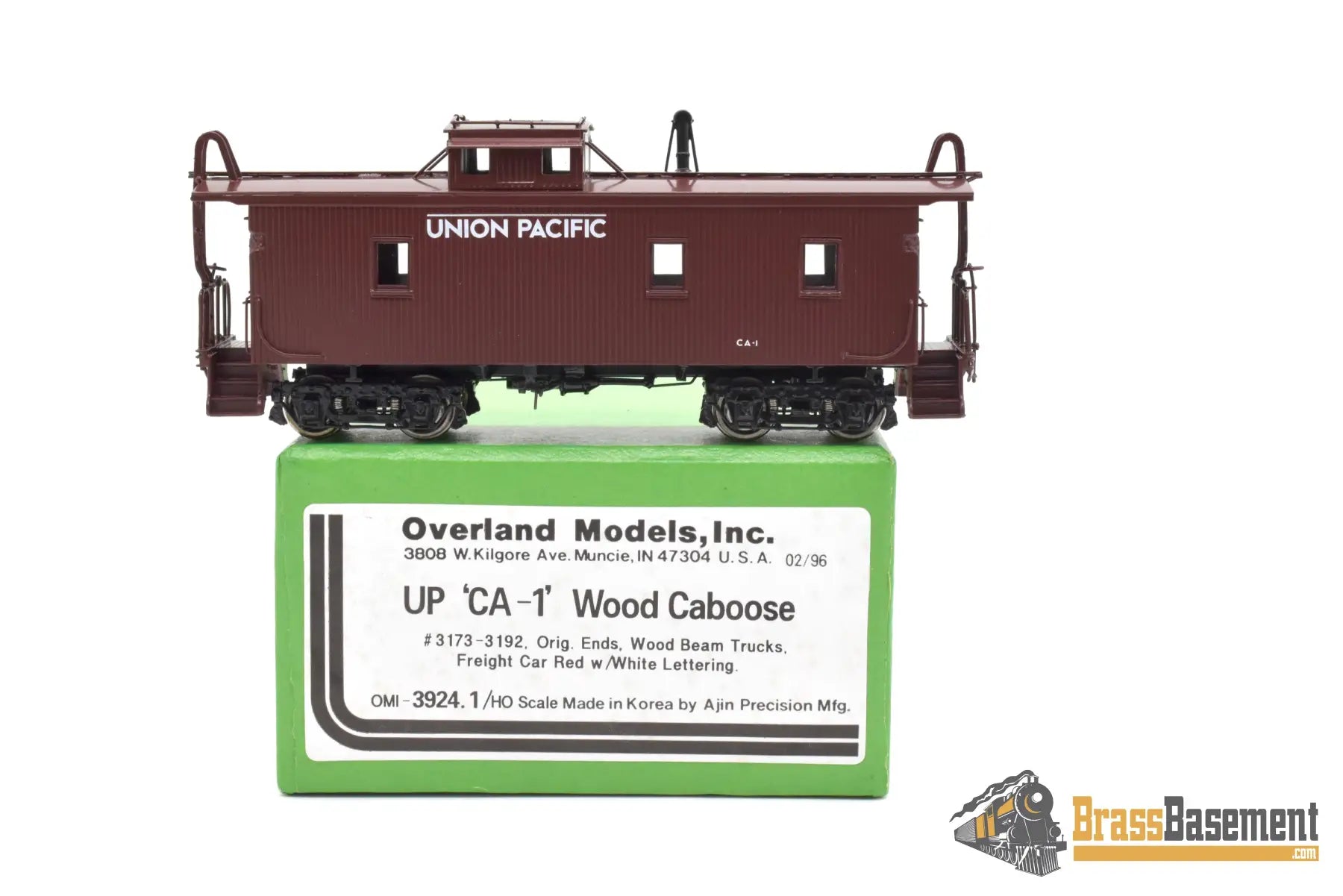 Ho Brass - Omi 3924.1 Union Pacific Up Ca - 1 Caboose Freight Car Red New