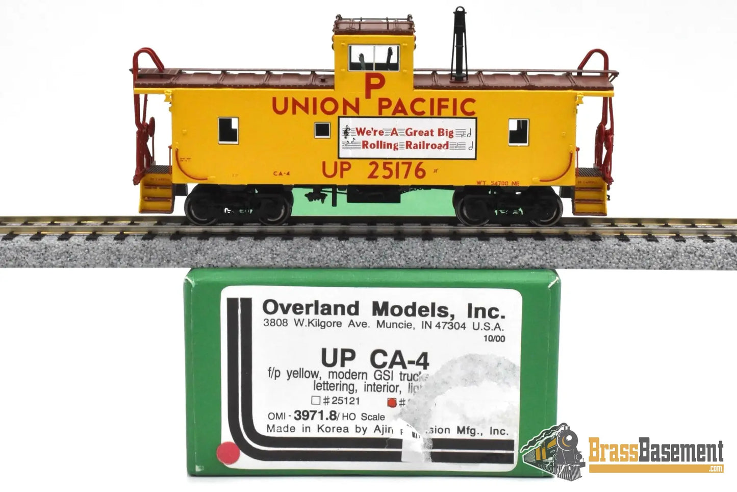 HO Brass OMI 3971.8 Union Pacific UP CA 4 Caboose #25176 GSI Trucks MINT Caboose