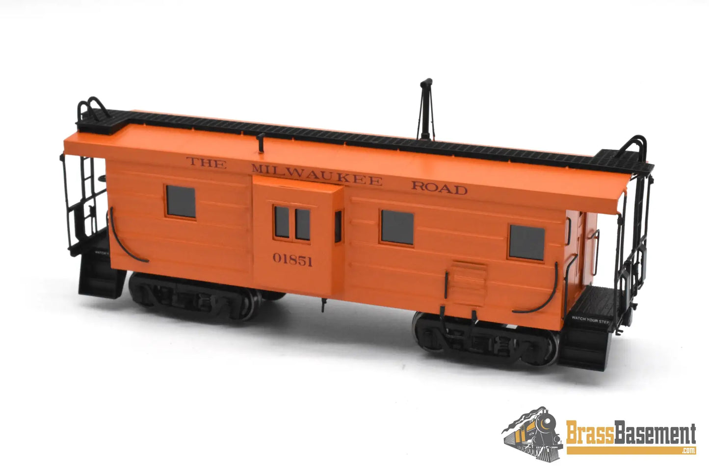 HO Brass OMI 3987.1 Milwaukee Road ’Rib Side’ Bay Window Caboose #01851 1941 UPDATES F/P Freight