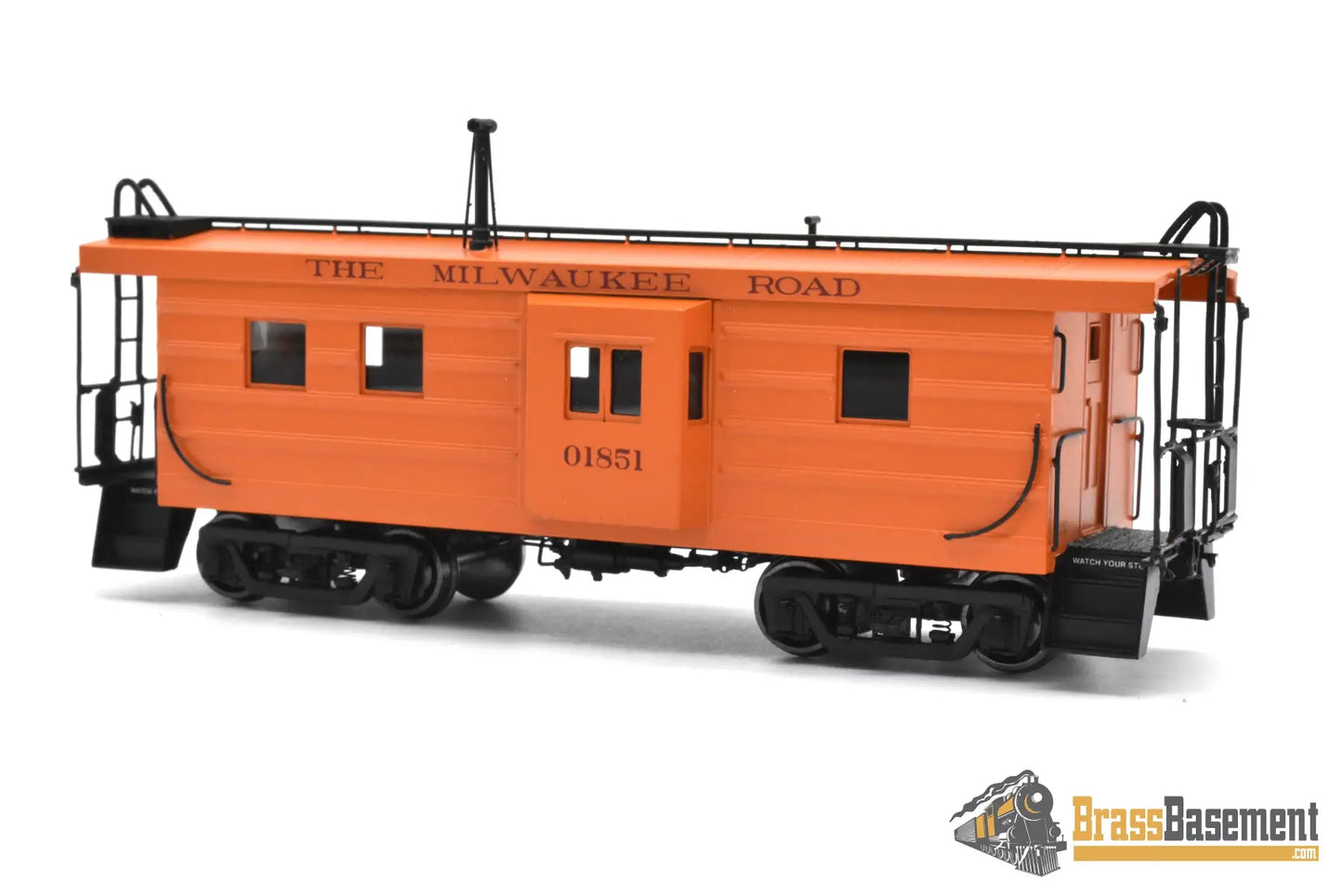 HO Brass OMI 3987.1 Milwaukee Road ’Rib Side’ Bay Window Caboose #01851 1941 UPDATES F/P Freight