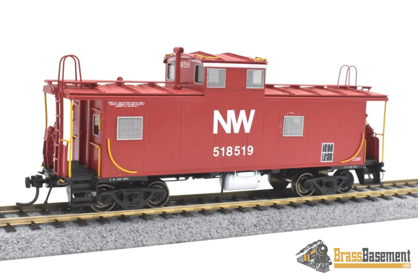 Ho Brass - Omi 4261.2 N&W Norfolk & Western International W-V Caboose #518519 Fp Red 2003
