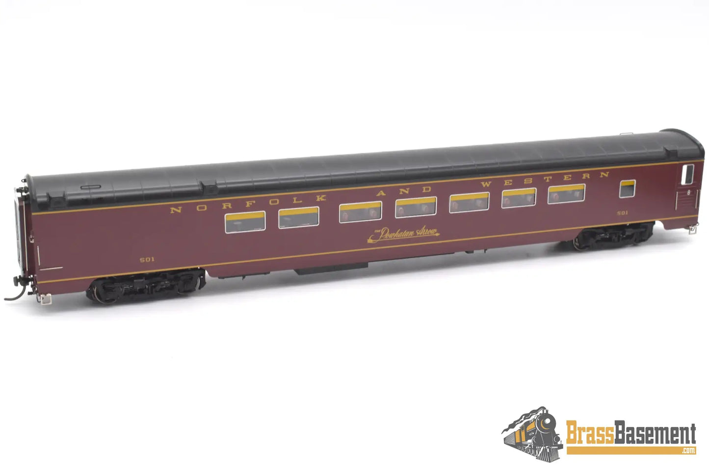 Ho Brass - Omi 4314.1 N&W Norfolk & Western ’Powhatan Arrow’ 5 Car Passenger Set F/P Full