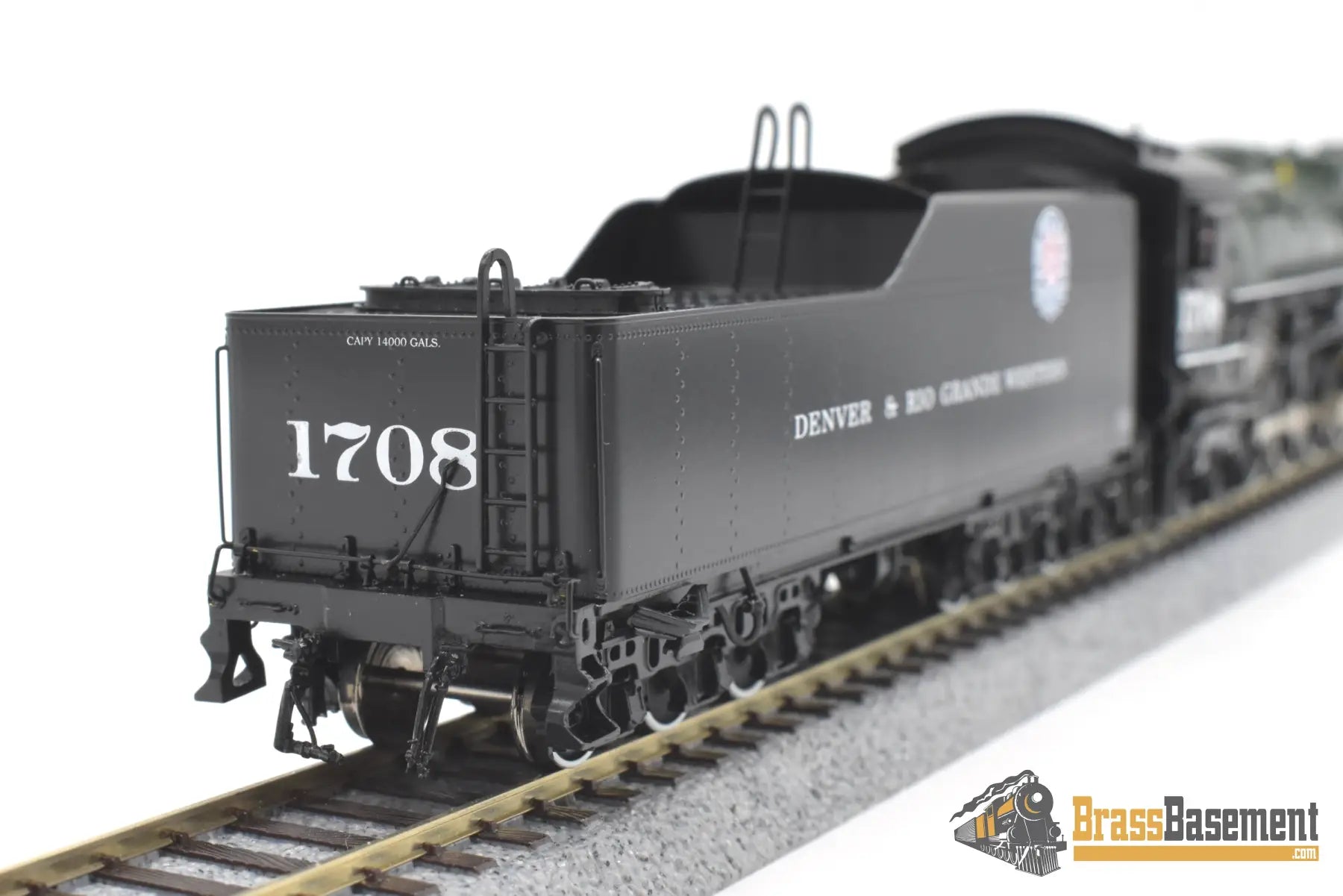 Ho Brass - Omi 4511.2 Rio Grande Drgw M - 64 4 - 8 - 4 #1708 F/P Green Boiler Royal Gorge Scheme