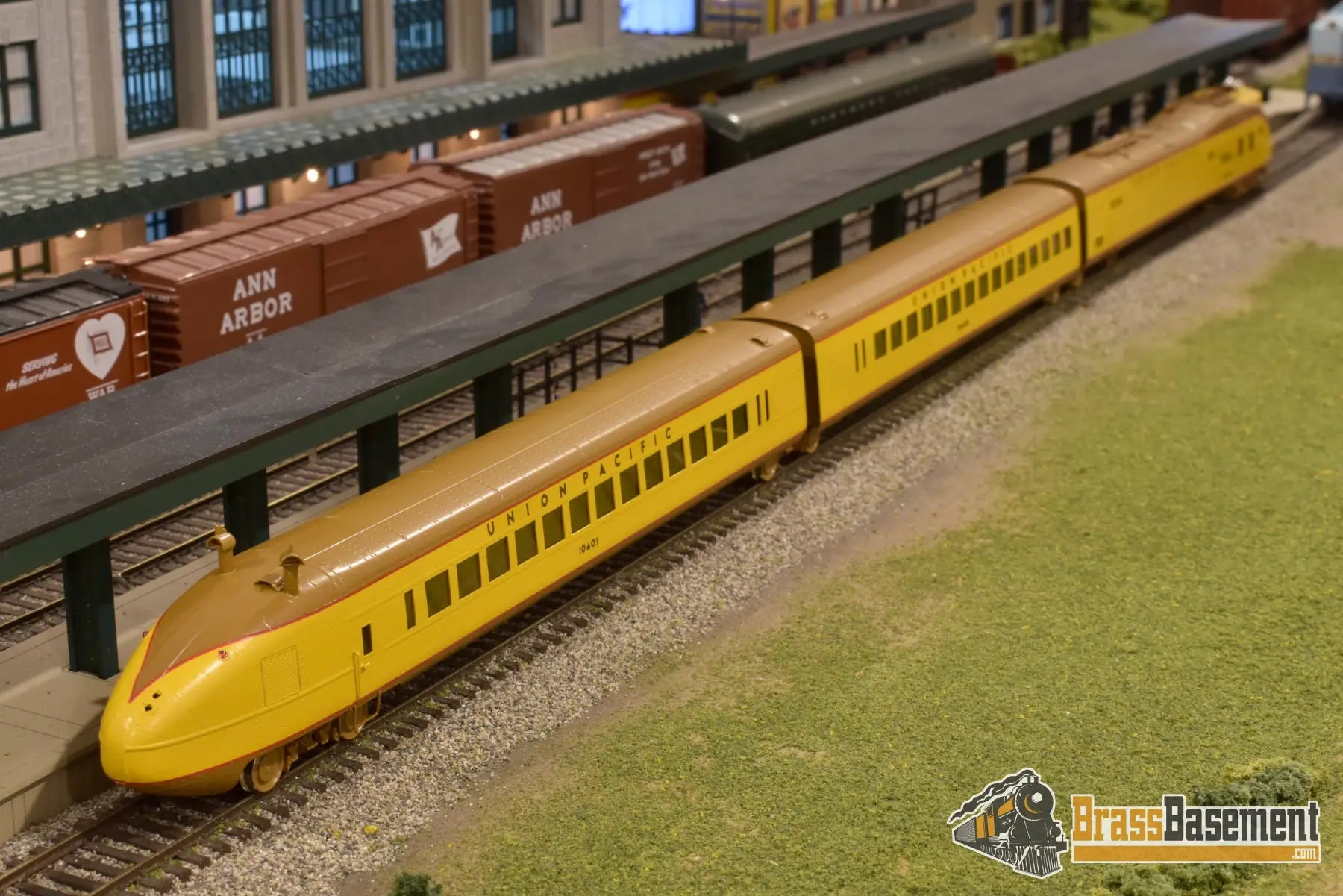 Ho Brass - Omi 5197.1 Union Pacific Up ’City Of Salina’ M - 10000 3 Car Set Cpomi Passenger