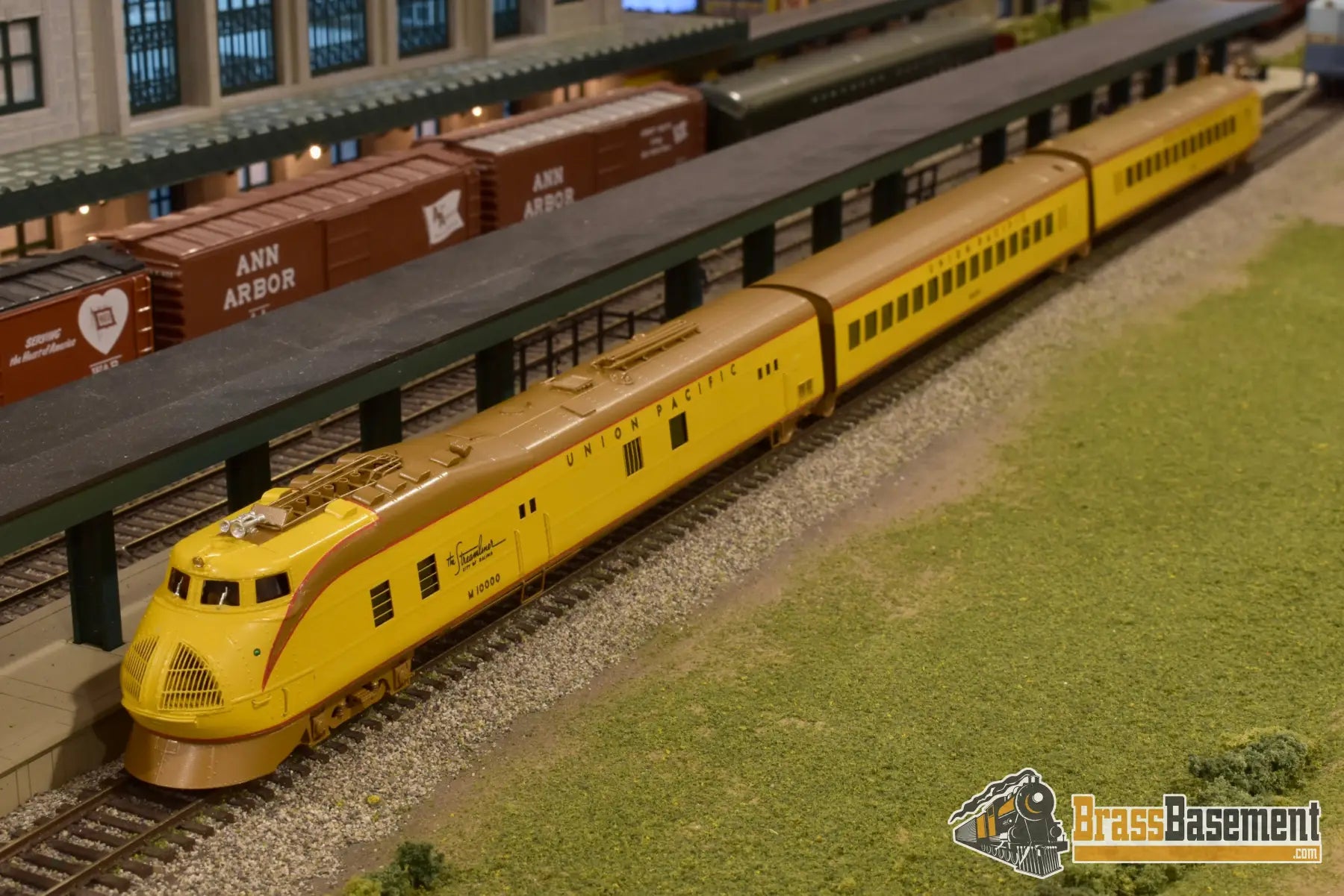 Ho Brass - Omi 5197.1 Union Pacific Up ’City Of Salina’ M - 10000 3 Car Set Cpomi Passenger