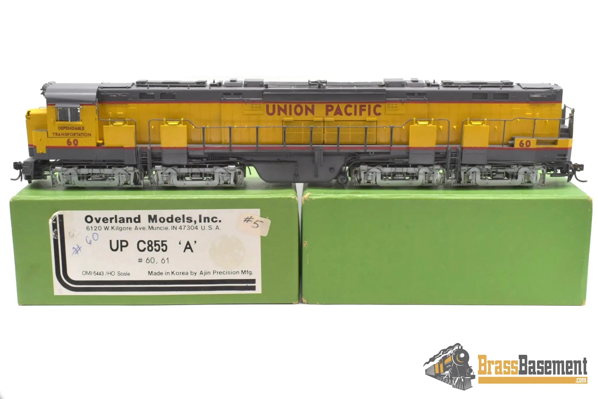 HO Brass - OMI 5443 Union Pacific UP Alco C-855 A unit #60 - Pro