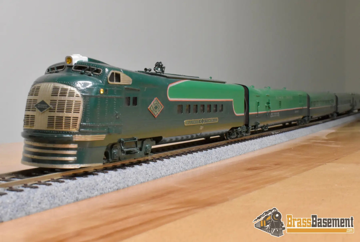 HO Brass - OMI 5445.1 Illinois Central IC ’Green Diamond’ Passenger Set - C/POMI - Ajin Passenger