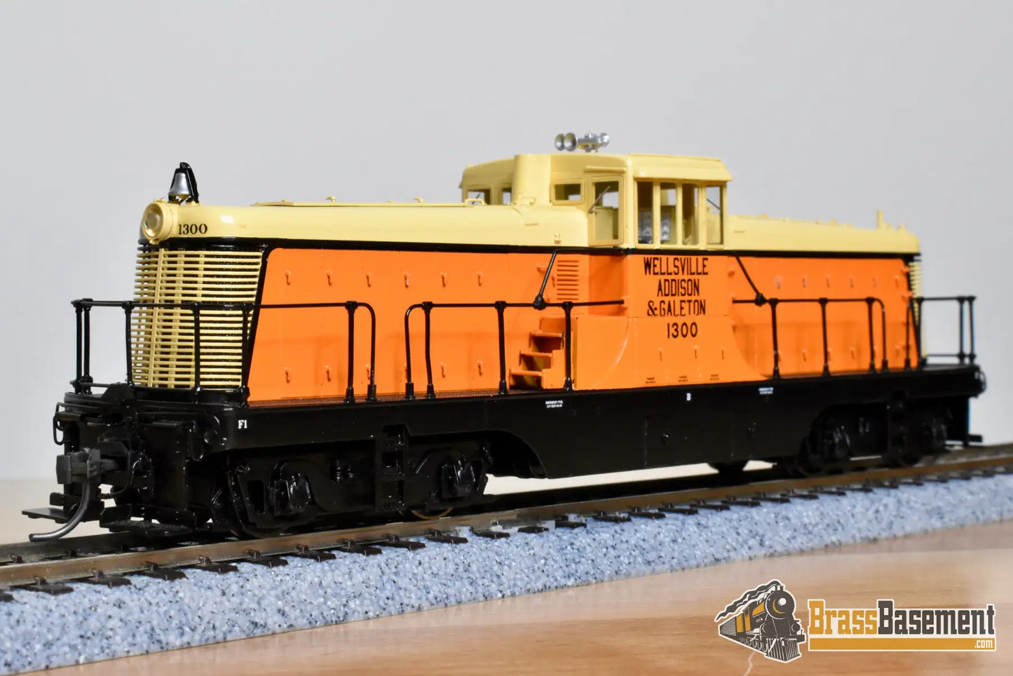 HO Brass OMI 5498.2 Overland WAG Wellsville Addison and Galeton 132 Ton Centercab Diesel #1300 Diesel