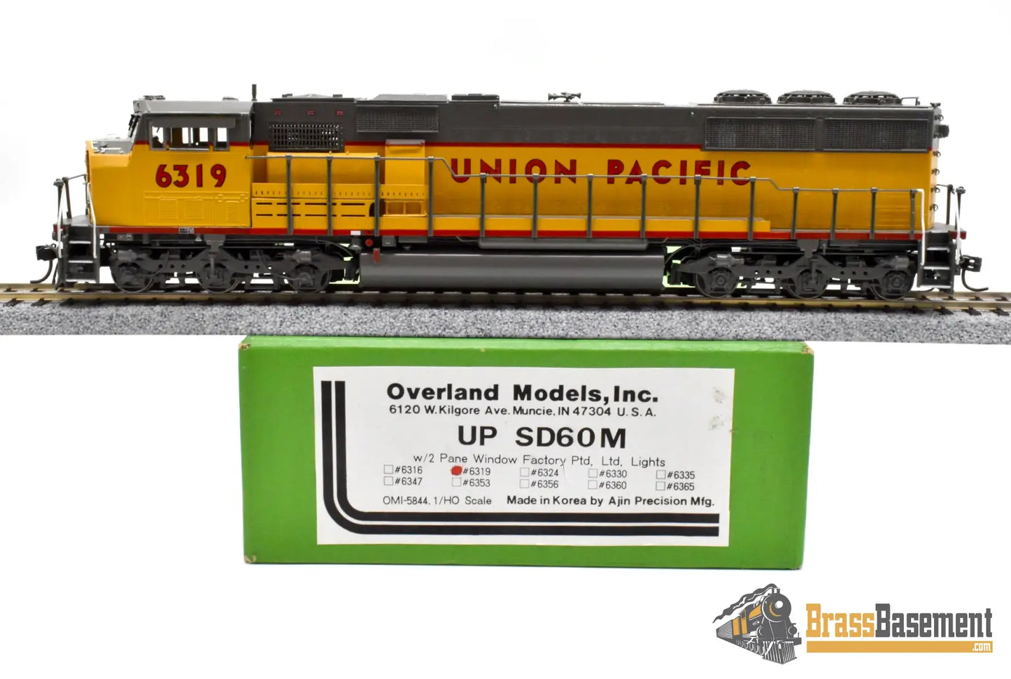 HO Brass - OMI 5844.1 Union Pacific UP SD60M #6319 - F/P w/ Lights - MINT Diesel