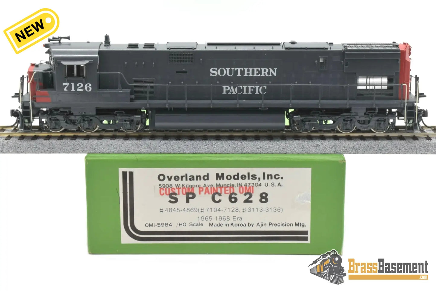 Ho Brass - Omi 5984 Southern Pacific Sp C628 #7126 Custom Paint Turbine