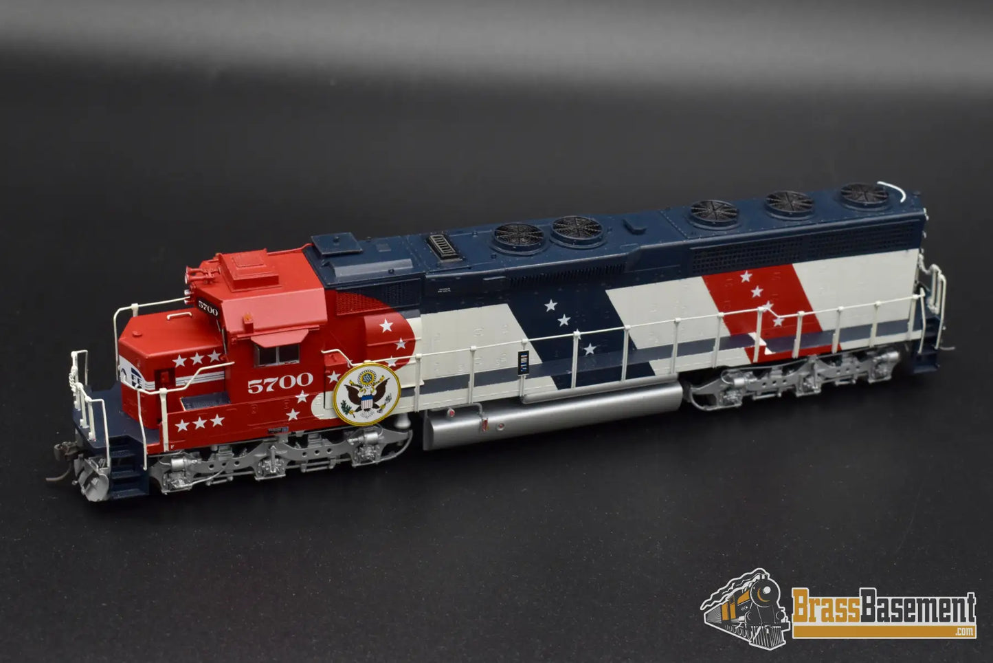 Ho Brass - Omi 6375.1 Atsf Santa Fe Sd45 - 2 Bicentennial #5700 F/P Mint