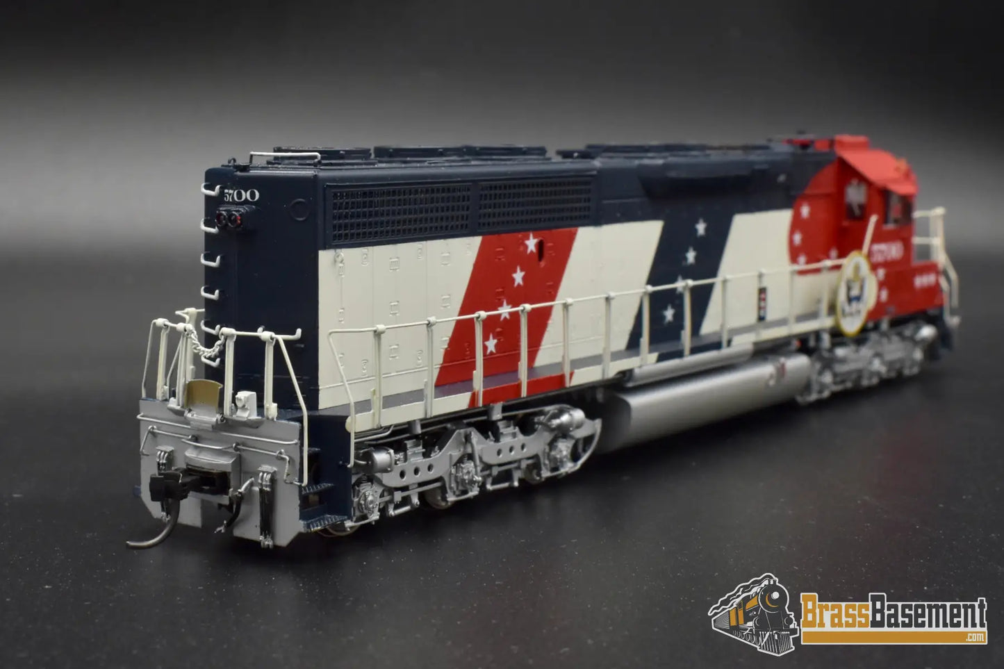 Ho Brass - Omi 6375.1 Atsf Santa Fe Sd45 - 2 Bicentennial #5700 F/P Mint