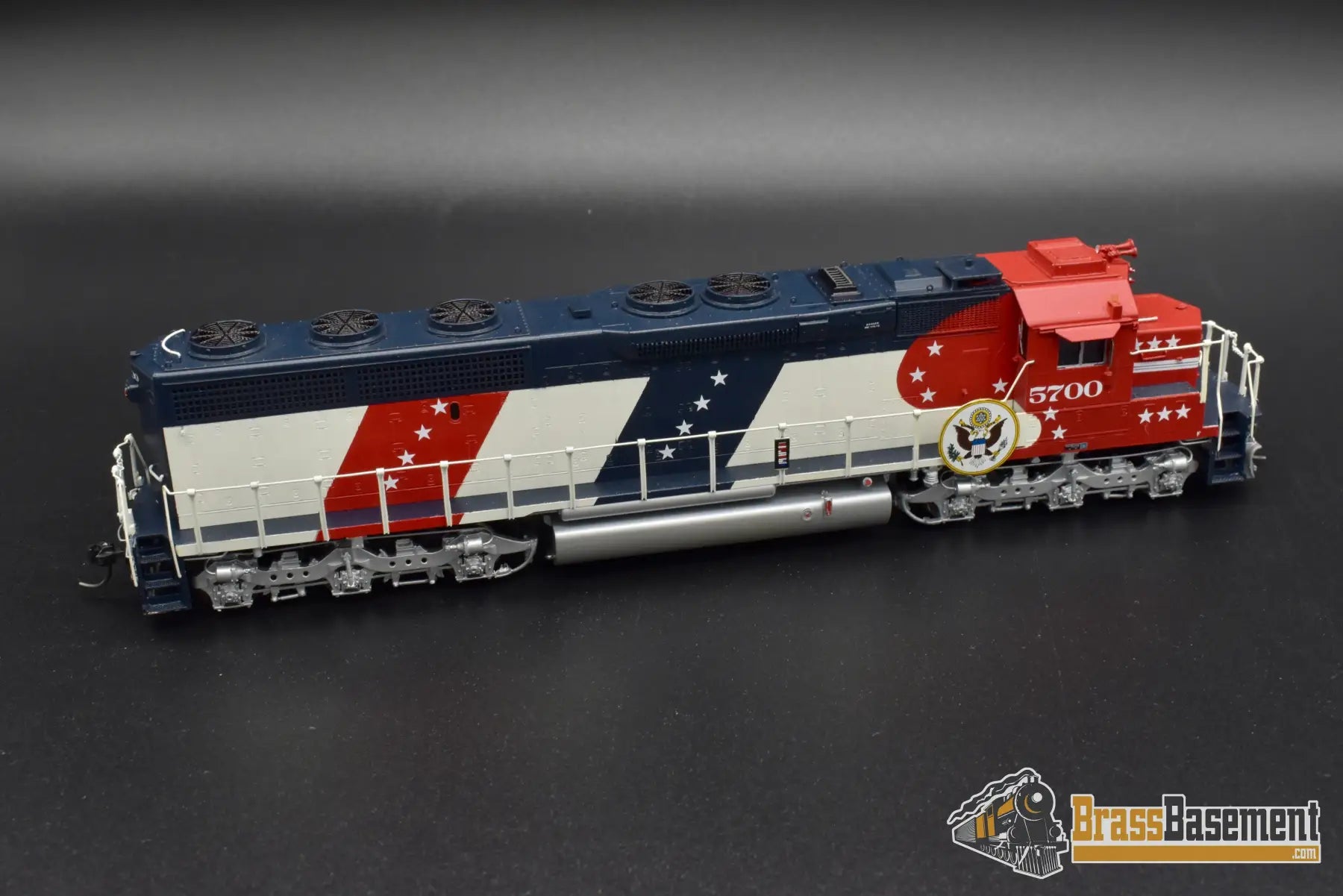 Ho Brass - Omi 6375.1 Atsf Santa Fe Sd45 - 2 Bicentennial #5700 F/P Mint