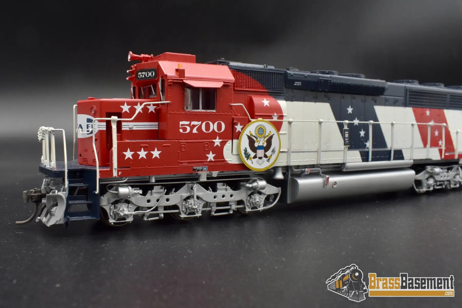 Ho Brass - Omi 6375.1 Atsf Santa Fe Sd45 - 2 Bicentennial #5700 F/P Mint