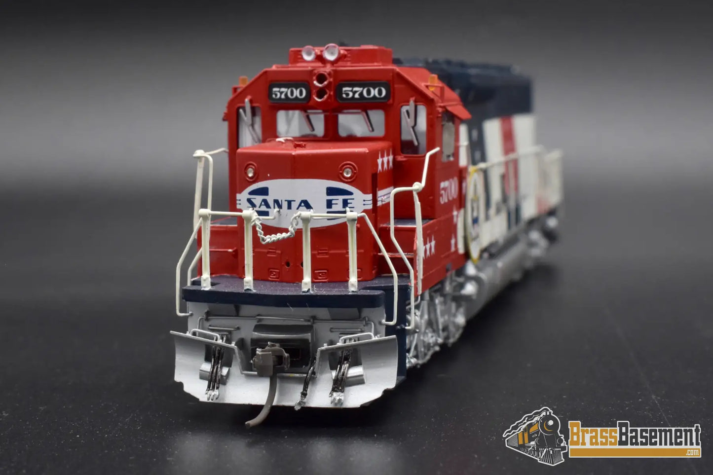 Ho Brass - Omi 6375.1 Atsf Santa Fe Sd45 - 2 Bicentennial #5700 F/P Mint