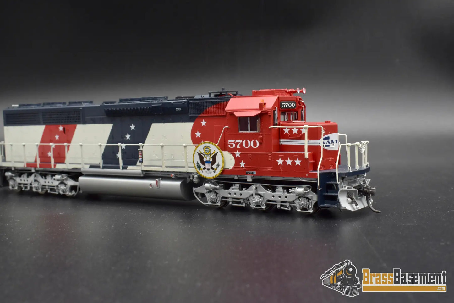 Ho Brass - Omi 6375.1 Atsf Santa Fe Sd45 - 2 Bicentennial #5700 F/P Mint