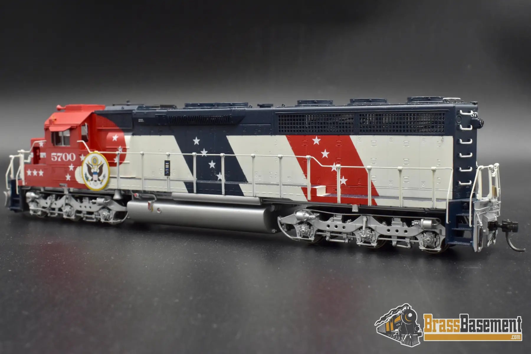 Ho Brass - Omi 6375.1 Atsf Santa Fe Sd45 - 2 Bicentennial #5700 F/P Mint