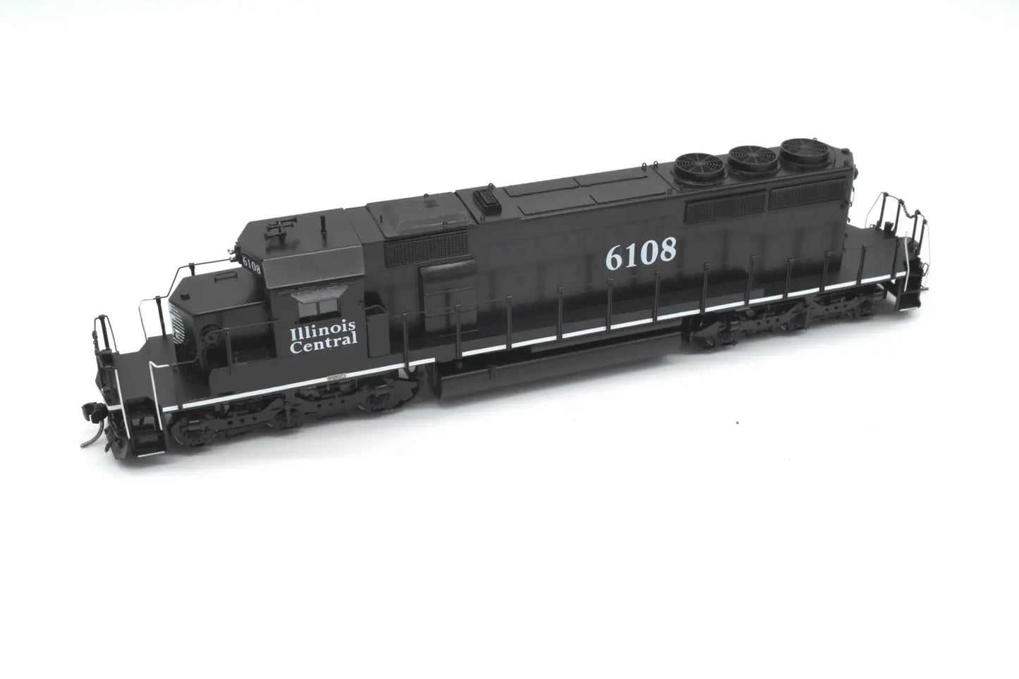 HO Brass - OMI 6669.1 Illinois Central SD40-2 #6108 C/P Black Death Star Diesel