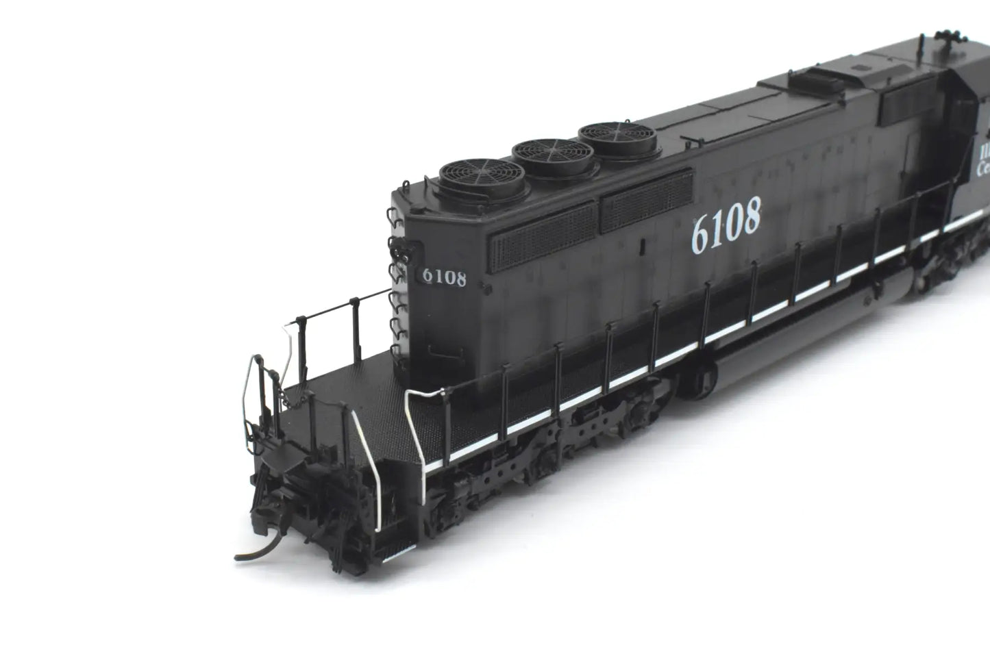 HO Brass - OMI 6669.1 Illinois Central SD40-2 #6108 C/P Black Death Star Diesel