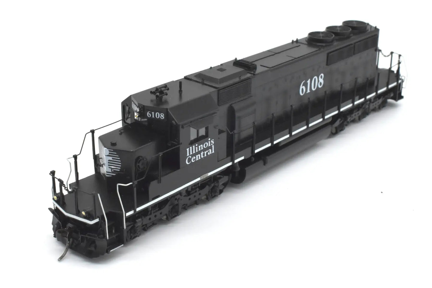 HO Brass - OMI 6669.1 Illinois Central SD40-2 #6108 C/P Black Death Star Diesel