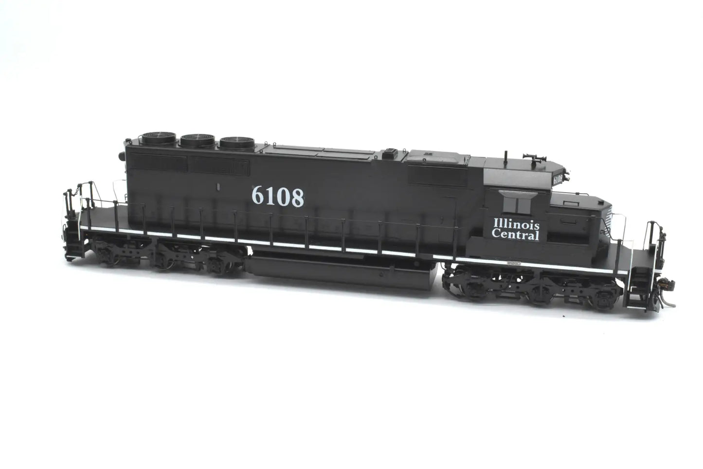 HO Brass - OMI 6669.1 Illinois Central SD40-2 #6108 C/P Black Death Star Diesel