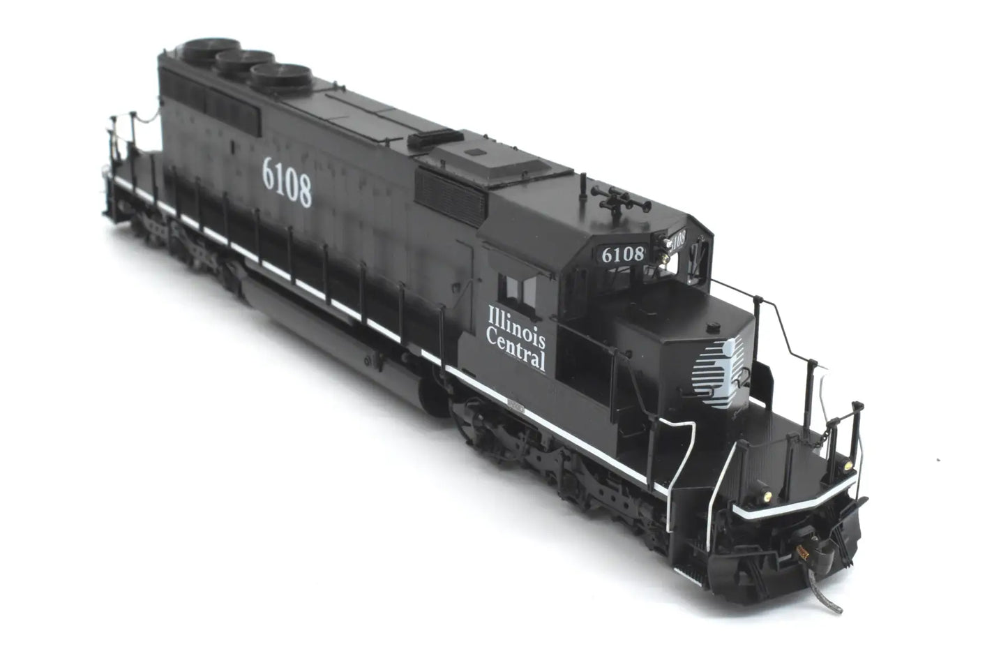 HO Brass - OMI 6669.1 Illinois Central SD40-2 #6108 C/P Black Death Star Diesel