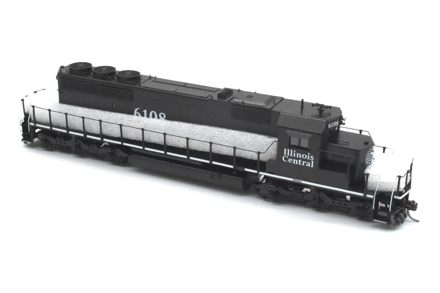 HO Brass - OMI 6669.1 Illinois Central SD40-2 #6108 C/P Black Death Star Diesel