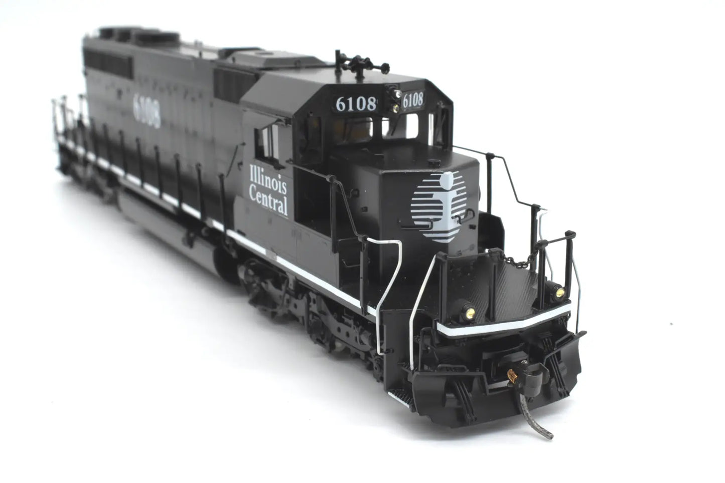 HO Brass - OMI 6669.1 Illinois Central SD40-2 #6108 C/P Black Death Star Diesel