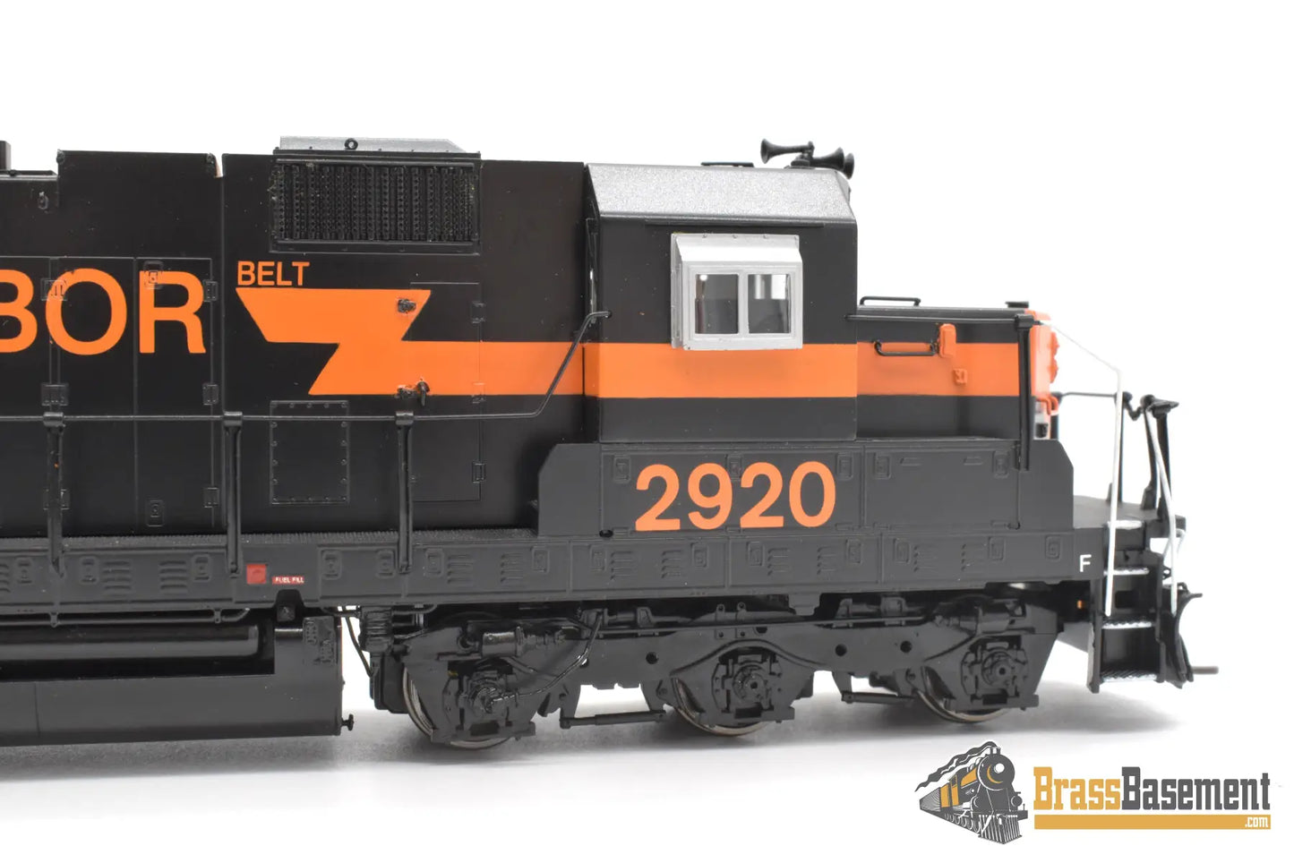 Ho Brass - Omi 6773.1 Indiana Harbor Belt Sd20 #2920 F/P Black W/ Orange Stripe Diesel