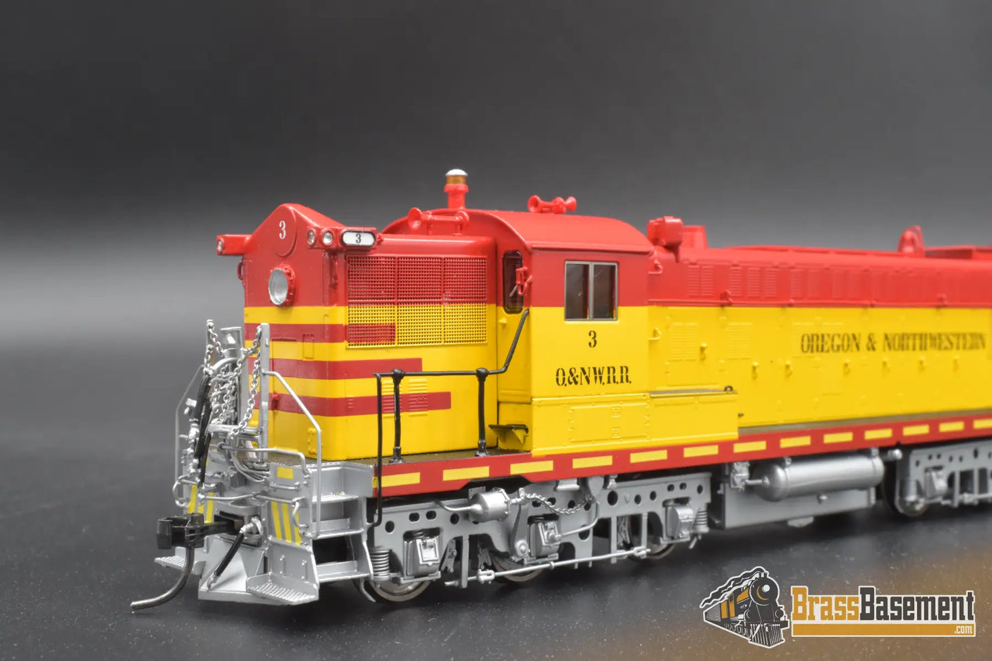 Ho Brass - Omi Aa-1213-1 Oregon & Northwestern As-616 #3 Red-Yellow-Silver Diesel
