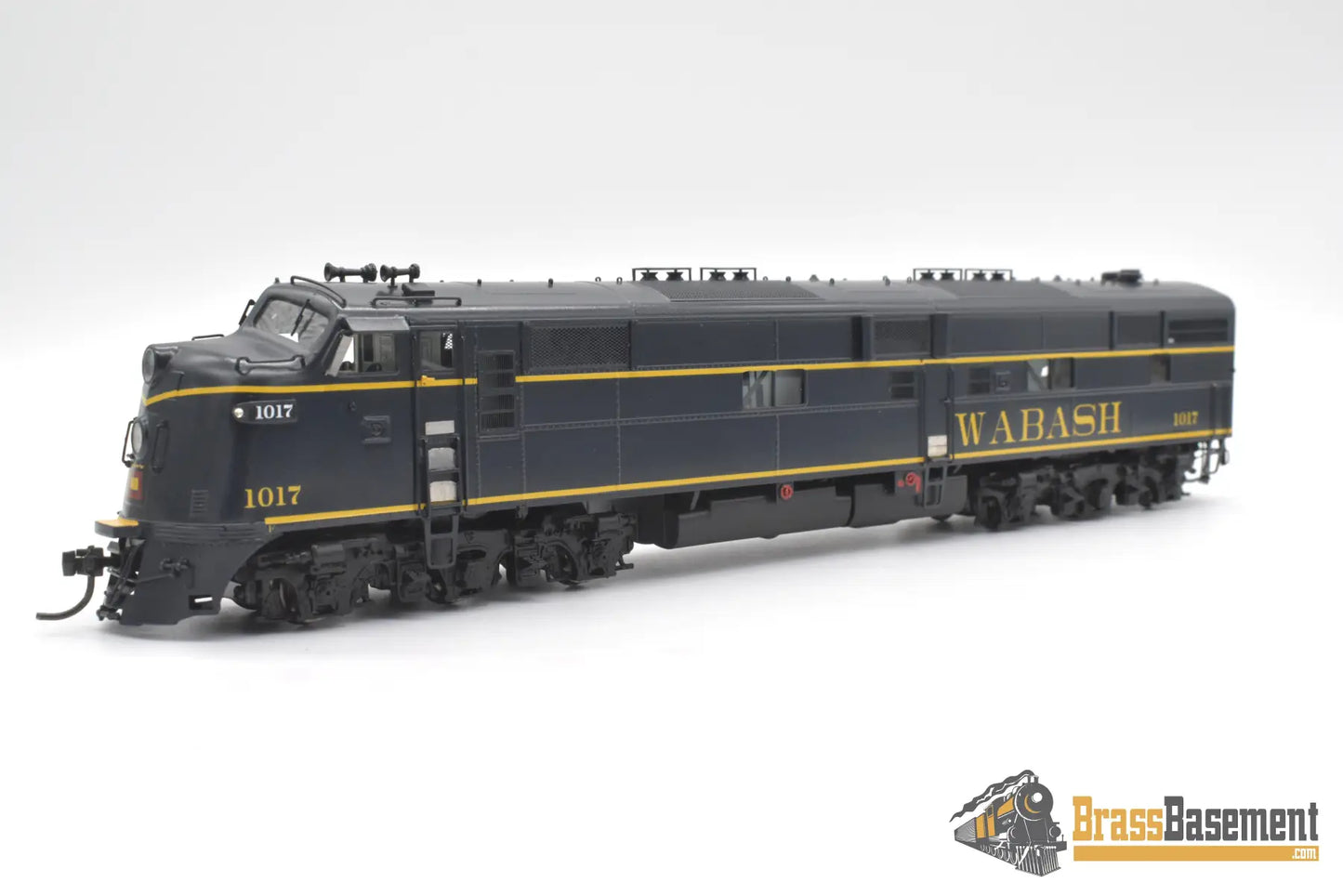 Ho Brass - Omi Aa - 1249 - 2 Wabash E7A #1017 Dark Blue & Yellow F/P W/ New Gears Diesel