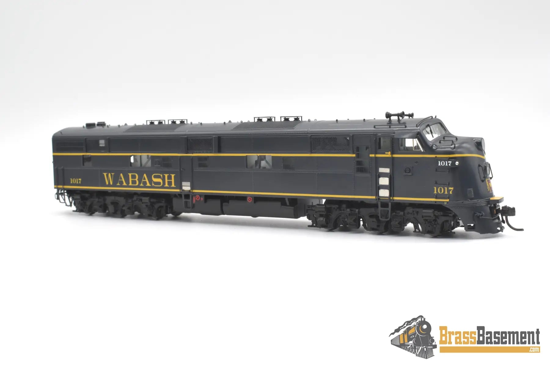 Ho Brass - Omi Aa - 1249 - 2 Wabash E7A #1017 Dark Blue & Yellow F/P W/ New Gears Diesel