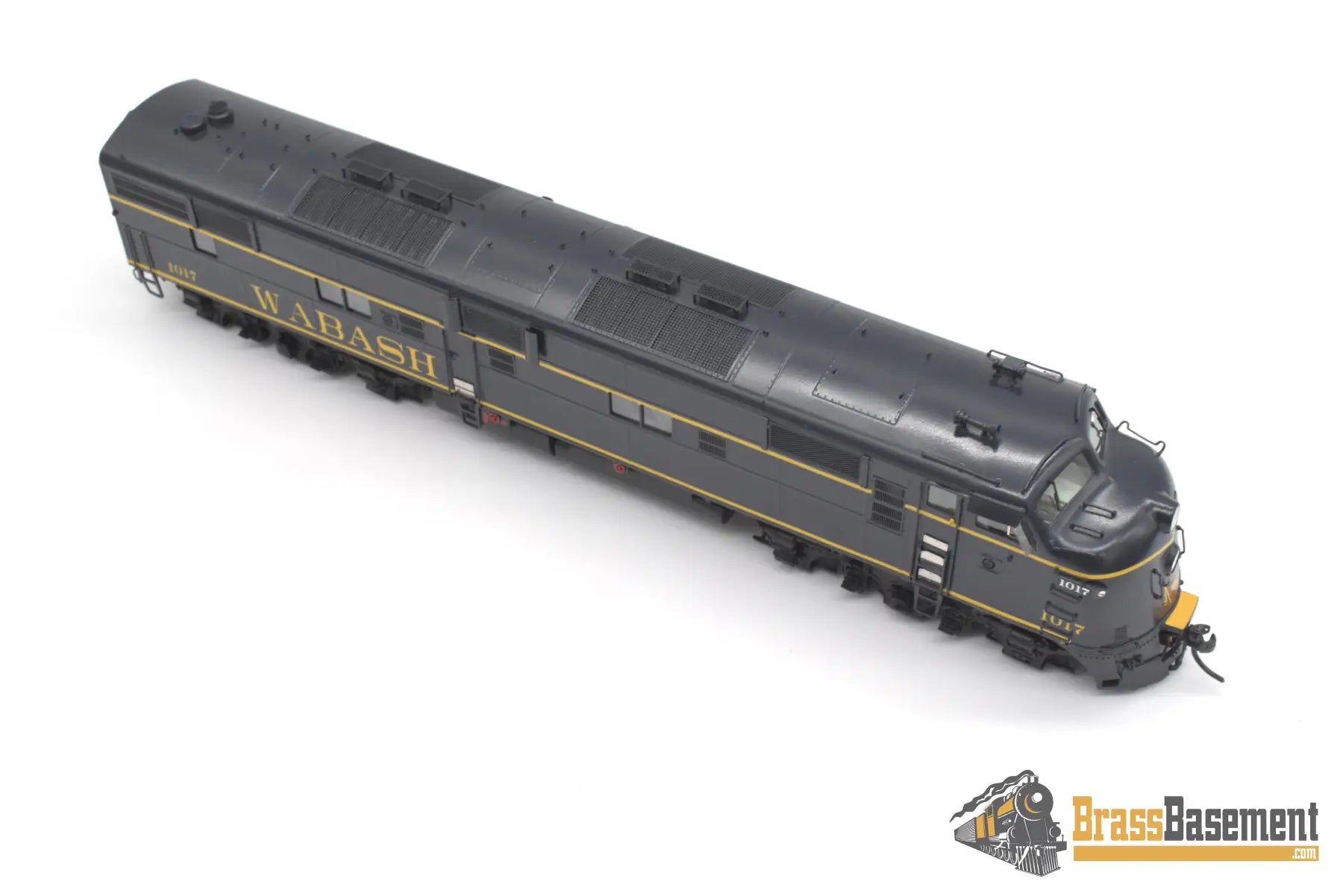 Ho Brass - Omi Aa - 1249 - 2 Wabash E7A #1017 Dark Blue & Yellow F/P W/ New Gears Diesel