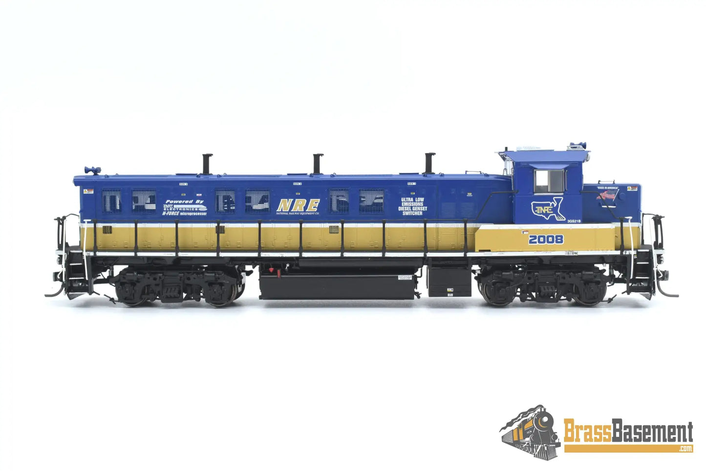 Ho Brass - Omi Aa - 1350 - 1 National Railway Equipment 3Gs21B Genset Demonstrator #2008