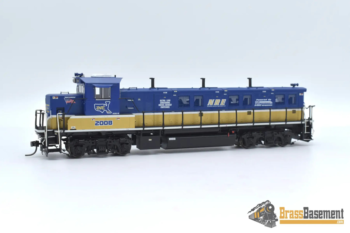 Ho Brass - Omi Aa - 1350 - 1 National Railway Equipment 3Gs21B Genset Demonstrator #2008